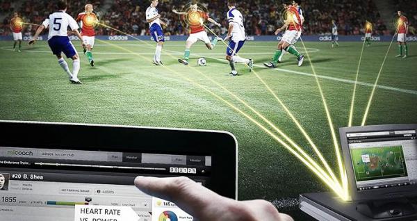 illustration paris sportifs football ordinateur tablette